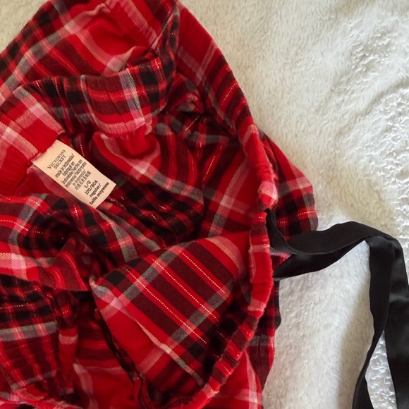 Victoria's Secret Red and Black Plaid Pajama Pants - Picture 3 of 5